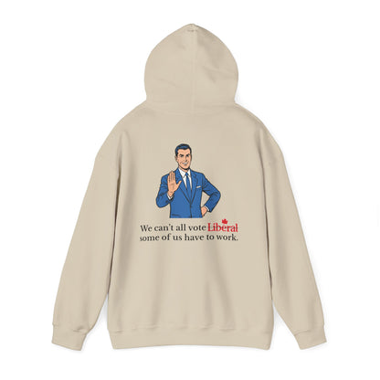 "Some of us Work" Hoodie, Back Design