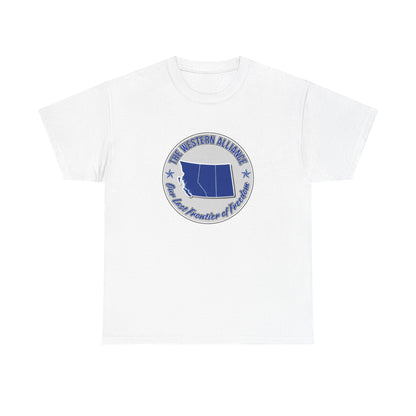 "Western Alliance, Blue" T-shirt