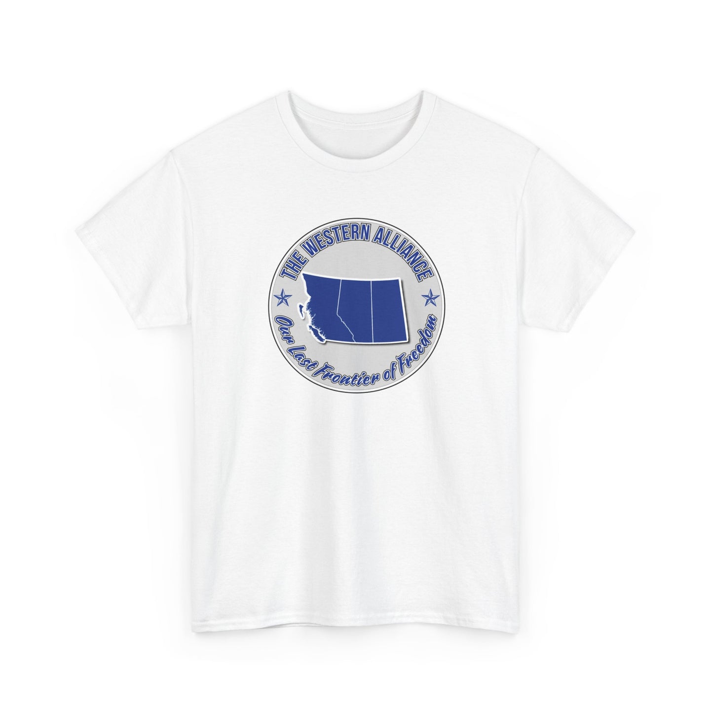 "Western Alliance, Blue" T-shirt