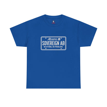 "Sovereign AB License Plate" T-Shirt