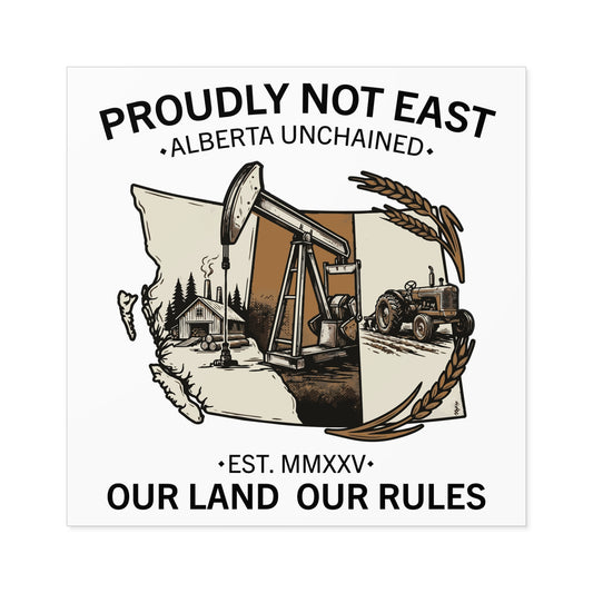 "Proudly Not East" Sticker