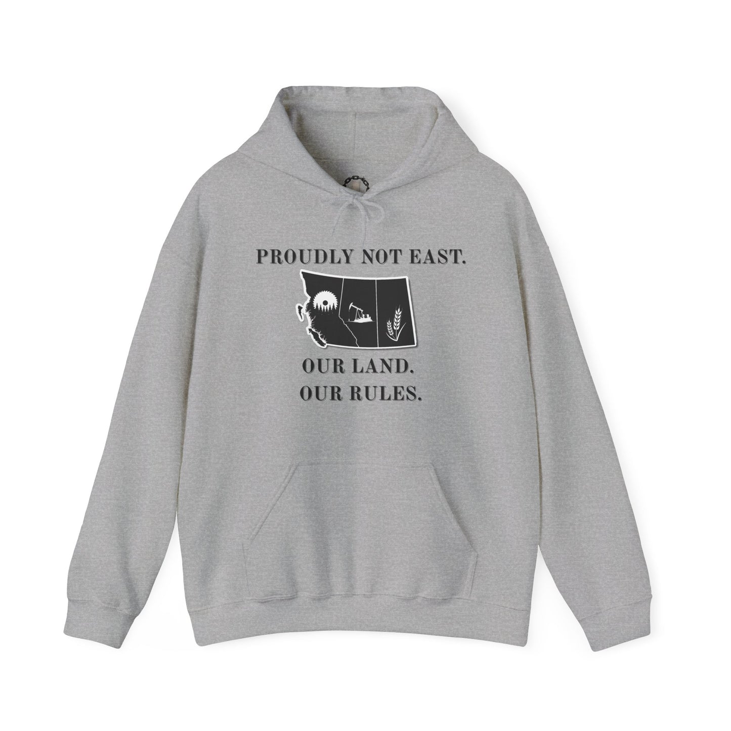 "Proudly Not East" Hoodie