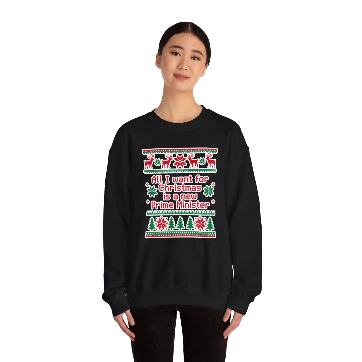 "New Prime Minister" Christmas Crewneck