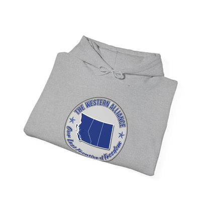 "Western Alliance, Blue" Hoodie