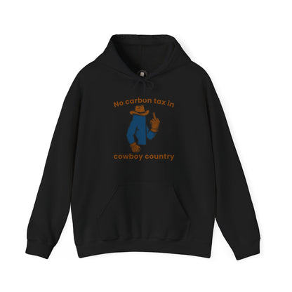 "No Carbon Tax in Cowboy Country" Hoodie
