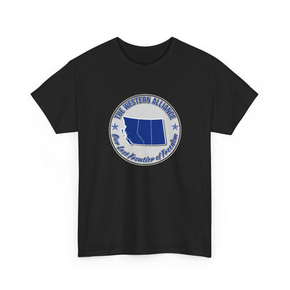 "Western Alliance, Blue" T-shirt