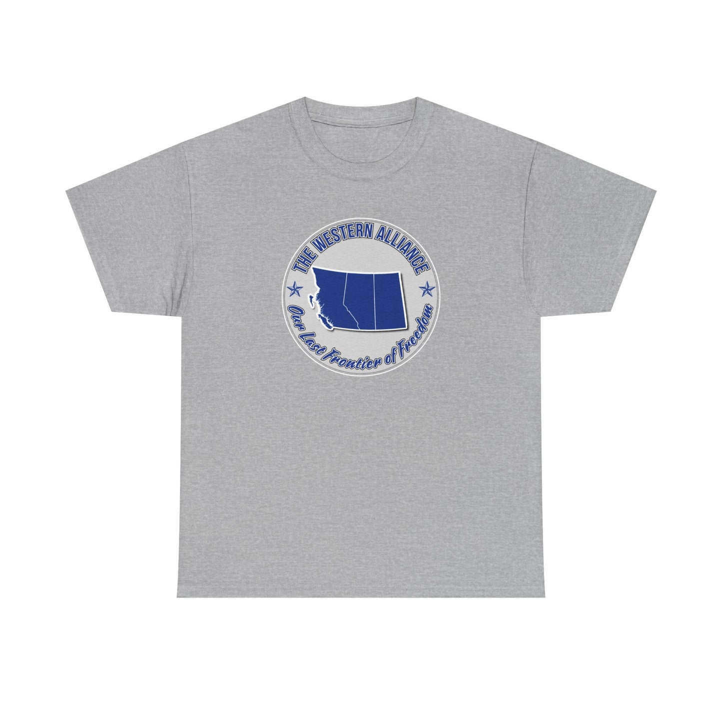 "Western Alliance, Blue" T-shirt
