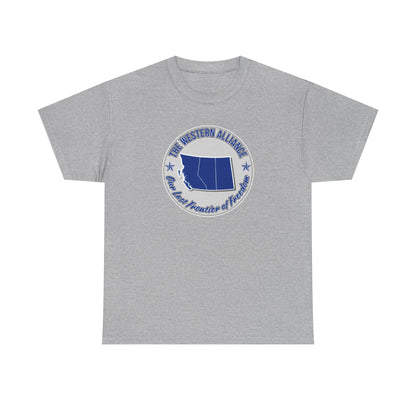 "Western Alliance, Blue" T-shirt