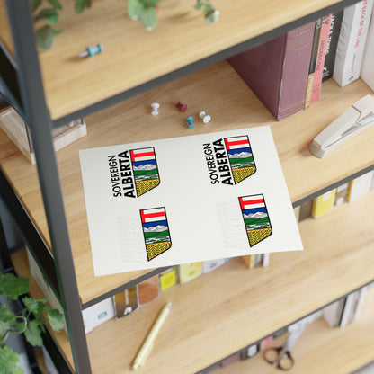 "Alberta Half-Crest" 4-Sticker Pack