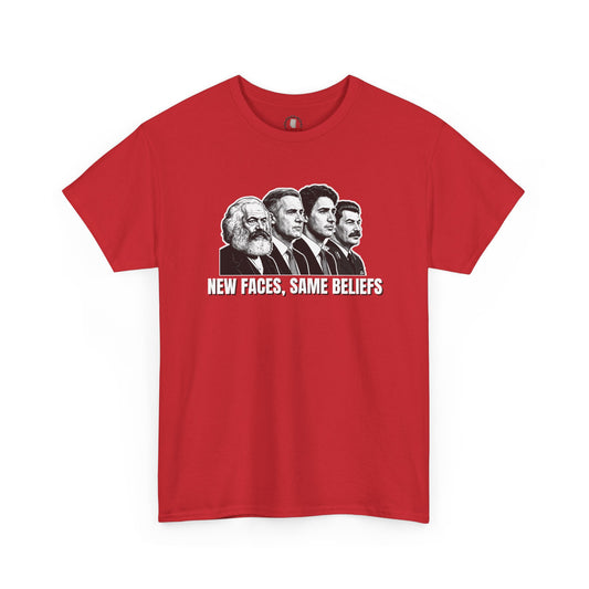 "New Faces, Same Beliefs" T-Shirt