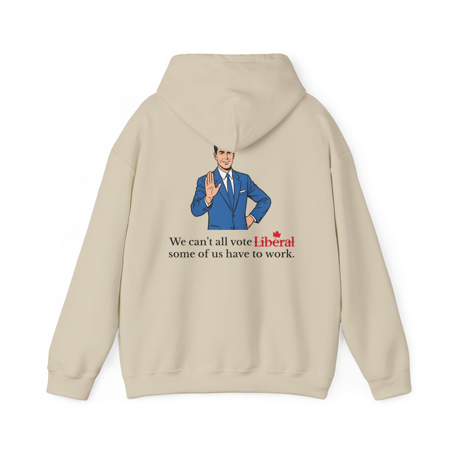 "Some of us Work" Hoodie, Back Design